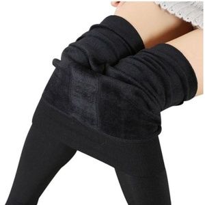 MEDEA FLEECE LINED LEGGINGS (BLACK)